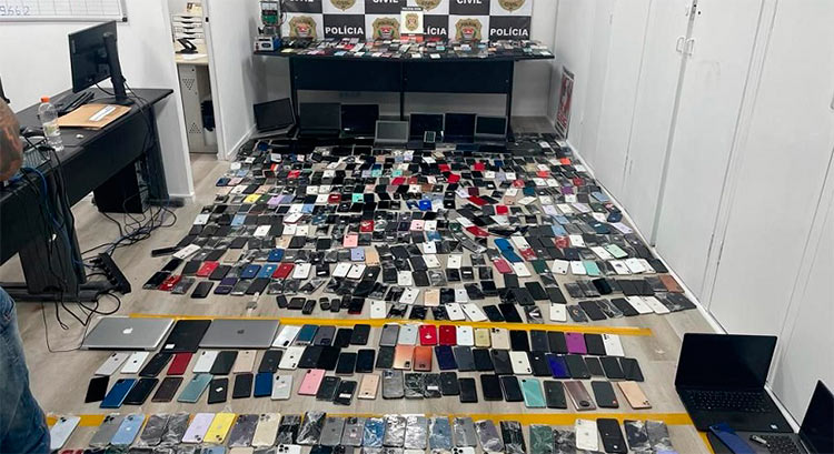 Polícia Civil de SP realiza operação em todo o estado contra receptadores de celulares roubados